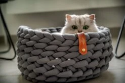 Djambo Kattenmanden, Gevlochten En Zachte Kattenbed, Comfortabel En Warm. -Huisdierbenodigdheden Korting 1200x798 25