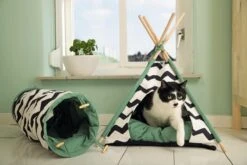 Beeztees Kioni Tipi Tent - Kattenhuis - Zwart/Wit - 50x50x70 Cm 21 Beeztees Kioni Tipi Tent - Kattenhuis - Zwart/Wit - 50x50x70 Cm -Huisdierbenodigdheden Korting 1200x800 246
