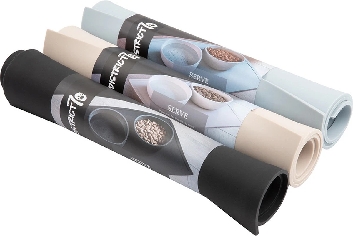 District 70 SERVE - Placemat Voor Honden En Katten - Matcht Met De BAMBOO Voerbakken - Merengue, Ice Blauw En Donker Grijs - 50 X35 Cm - Merengue 13 District 70 SERVE - Placemat Voor Honden En Katten - Matcht Met De BAMBOO Voerbakken - Merengue, Ice Blauw En Donker Grijs - 50 X35 Cm - Merengue - Image 11