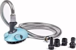 WVspecials Huisdieren Douche - Douche Voor Honden - Honden Douche - Inclusief Slang - Inclusief Drie Kraanadapters - Geschikt Voor Binnen En Buiten - Hondendouche - Hondenbad - Hondenborstel - Hondenkam - Hondenwassen - Hondenzwembad - Tuinslang