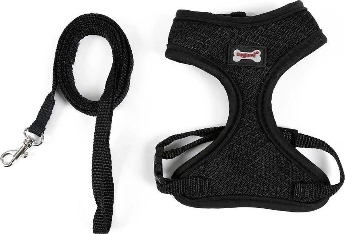 Kattenharnas - Harnas Voor Katten - Kattentuigje Met Looplijn - Zwart 7 Kattenharnas - Harnas Voor Katten - Kattentuigje Met Looplijn - Zwart - Image 5