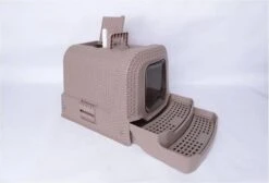 Adori Kattentoiltet Rattan Taupe - Kattenbakken - 69x42x41 Cm -Huisdierbenodigdheden Korting 1200x816 7