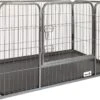 MaxxPet Puppyren - Hondenbench - Puppykennel - Hondenren - 125 X 78 X 80 Cm - Zwart -Huisdierbenodigdheden Korting 1200x826 1