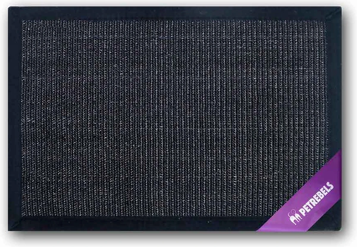 Petrebels Mastermat 80 Katten Krabmat - Zwart - 80 X 50 Cm - Zeer Sterk 3 Petrebels Mastermat 80 Katten Krabmat - Zwart - 80 X 50 Cm - Zeer Sterk