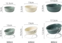 GIZMO 2x Voerbak Kat (Klein) - 300ML - Lichtgroen - Keramische Drink- & Voerbakken Met Standaard - 12.5 Cm - 2 Stuks -Huisdierbenodigdheden Korting 1200x829 3