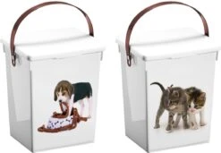 Honden - Katten - Voederbox Voedselcontainer - 5 Liter - 1 Stuk Assorti