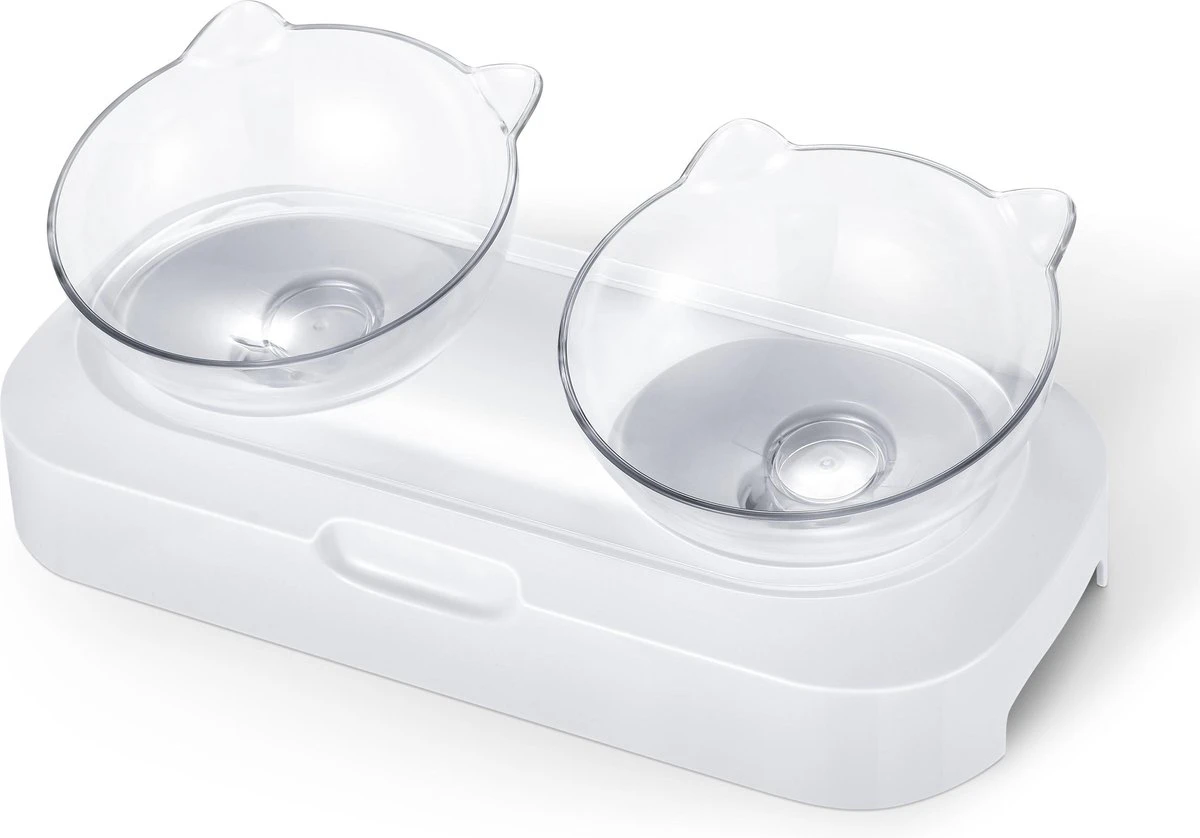 Behave Dubbele Voerbak - Drinkbak - Katten - Verstelbaar - Wit 9 Behave Dubbele Voerbak - Drinkbak - Katten - Verstelbaar - Wit - Image 7