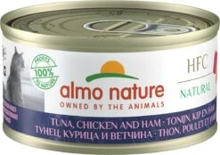 Almo Nature Natvoer Voor Katten - HFC Natural - 24 X 70g - Kip En Tonijn - 24 X 70 Gram -Huisdierbenodigdheden Korting 1200x844 3