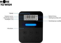 More To Wish - Automatische Voerbak - Voerautomaat - Voerdispenser - Katten En Honden - 6 Liter - Zwart - Instelbaar Voedingsschema - Met Stemopname - Geen Internet Nodig! -Huisdierbenodigdheden Korting 1200x846 1