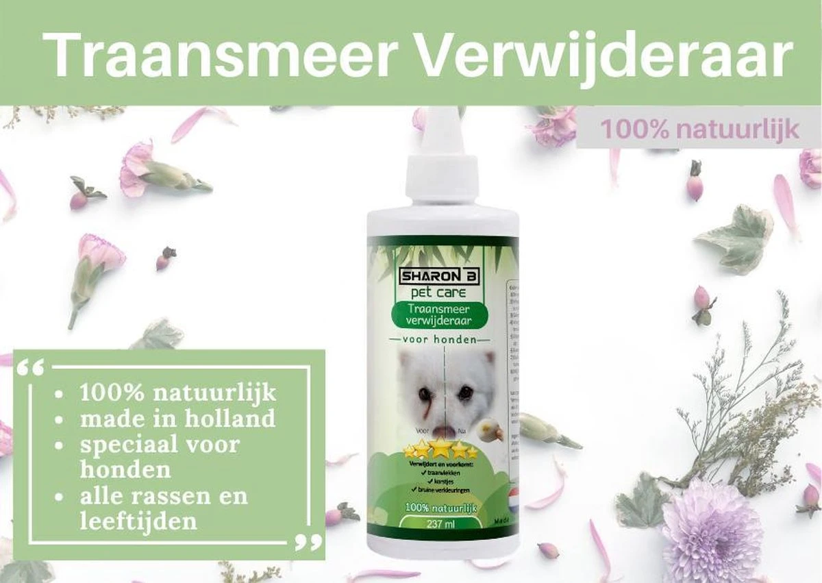 Traansmeer Verwijderaar Hond - Mega Fles - 237ml - Traanstreep Remover - Traansmeer Remover - Tegen Korstjes En Verkleuringen Bij Honden Met Lichte Vacht 8 Traansmeer Verwijderaar Hond - Mega Fles - 237ml - Traanstreep Remover - Traansmeer Remover - Tegen Korstjes En Verkleuringen Bij Honden Met Lichte Vacht - Image 6