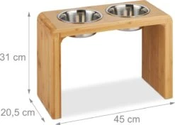 Relaxdays Voerbak Hond Met Standaard - Dubbel - Hondenvoerbak - 2 Eetbakken - Verhoogd -Huisdierbenodigdheden Korting 1200x854 2