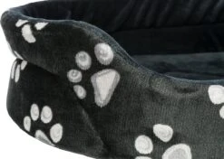 Trixie Hondenmand Jimmy Ovaal Zwart Met Pootprint (44X35 CM) -Huisdierbenodigdheden Korting 1200x857 3