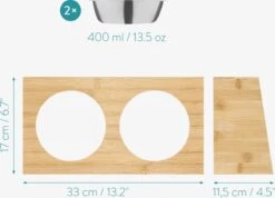 Navaris Verhoogd Dubbel Dieren Voedingsstation - 2 Kommen Voor Katten En Kleine Honden - Roestvrij Staal - Verhoogde Bamboe Standaard 13 Navaris Verhoogd Dubbel Dieren Voedingsstation - 2 Kommen Voor Katten En Kleine Honden - Roestvrij Staal - Verhoogde Bamboe Standaard -Huisdierbenodigdheden Korting 1200x864 12