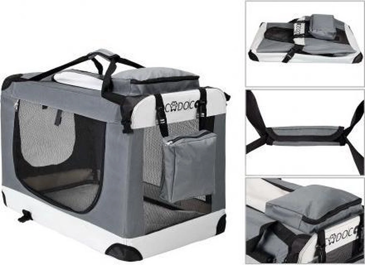 Cadoca Hondentransportbox Opvouwbaar - Maat M 7 Cadoca Hondentransportbox Opvouwbaar - Maat M - Image 5