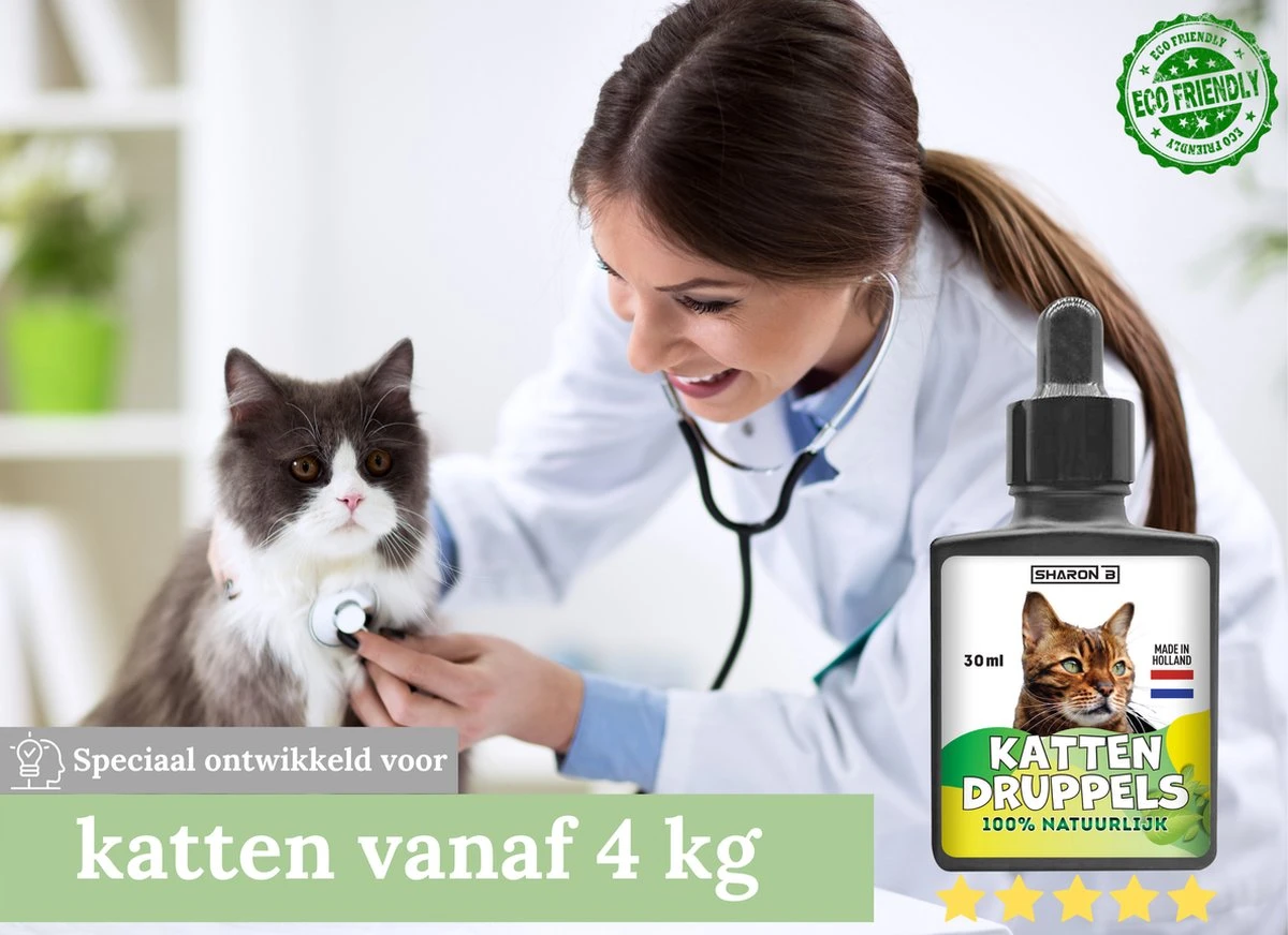 Natuurlijke Vlooiendruppels Voor Katten - Vanaf 4 Kg - 100% Natuurlijk - Vlooien - Zonder Giftige Pesticiden - 30 Ml - Speciale Formule Voor Katten - Vachtdruppels - Made In Holland 4 Natuurlijke Vlooiendruppels Voor Katten - Vanaf 4 Kg - 100% Natuurlijk - Vlooien - Zonder Giftige Pesticiden - 30 Ml - Speciale Formule Voor Katten - Vachtdruppels - Made In Holland - Image 2