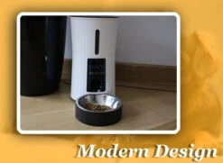 Merkloos Automatische Voerbak Kat En Hond 4L – Voerautomaat - Voerdispenser Huisdier – Smart Automatic Pet Feeder – Met Voicerecorder - Wit -Huisdierbenodigdheden Korting 1200x880 3