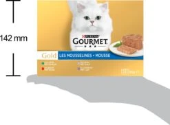 Gourmet Gold Mousse - Kattenvoer Natvoer - Met Konijn, Rund, Kalf, Lam - 96 X 85 Gr -Huisdierbenodigdheden Korting 1200x882 3