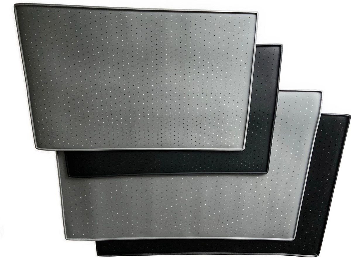 BoDutch - Placemat Voor Voerbak - Voermat Hond Kat - Zwart - Siliconen - 60x40cm 9 BoDutch - Placemat Voor Voerbak - Voermat Hond Kat - Zwart - Siliconen - 60x40cm - Image 7