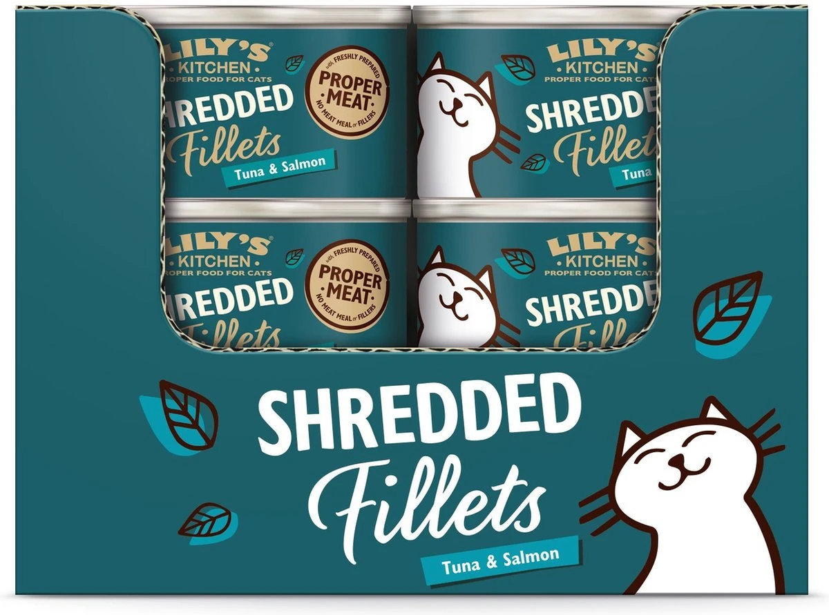 Lily's Kitchen Tuna & Salmon Shredded Fillets - 24X70 GR 3 Lily's Kitchen Tuna & Salmon Shredded Fillets - 24X70 GR