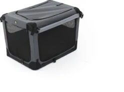 Maelson Soft Kennel - Robuuste Hondenbench Van Zacht Materiaal - Opvouwbare Kennel Met Stevig Stalen Binnenframe - Zwart/antraciet - XXS / XS / S / M / L / XL / XXL - 92 L