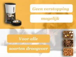 Merkloos Automatische Voerbak Kat En Hond 4L – Voerautomaat - Voerdispenser Huisdier – Smart Automatic Pet Feeder – Met Voicerecorder - Wit -Huisdierbenodigdheden Korting 1200x899 9