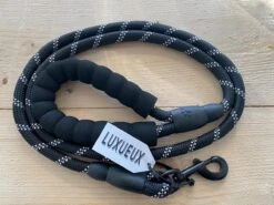 Hondenriem - Luxueux - Nieuw Verstevigd Model – Reflecterend - Voor Grote En Kleine Honden - Duurzaam Touw - Stevige Grip - Honden Trainen – Zwart - 1,50 Meter -Huisdierbenodigdheden Korting 1200x900 2