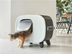 Savic Kattenbak Mira Deluxe Antraciet / Wit 56x45x50,5 Cm -Huisdierbenodigdheden Korting 1200x900 48