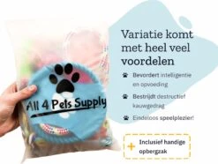 All 4 Pets Supply® Honden Speelgoed Set Geschikt Voor Puppy's T/m Middelgrote Honden - 12 Stuks - Hondenspeeltjes - Intelligentie - Touw - Flostouw - Bijtring - Bal 19 All 4 Pets Supply® Honden Speelgoed Set Geschikt Voor Puppy's T/m Middelgrote Honden - 12 Stuks - Hondenspeeltjes - Intelligentie - Touw - Flostouw - Bijtring - Bal -Huisdierbenodigdheden Korting 1200x905 3
