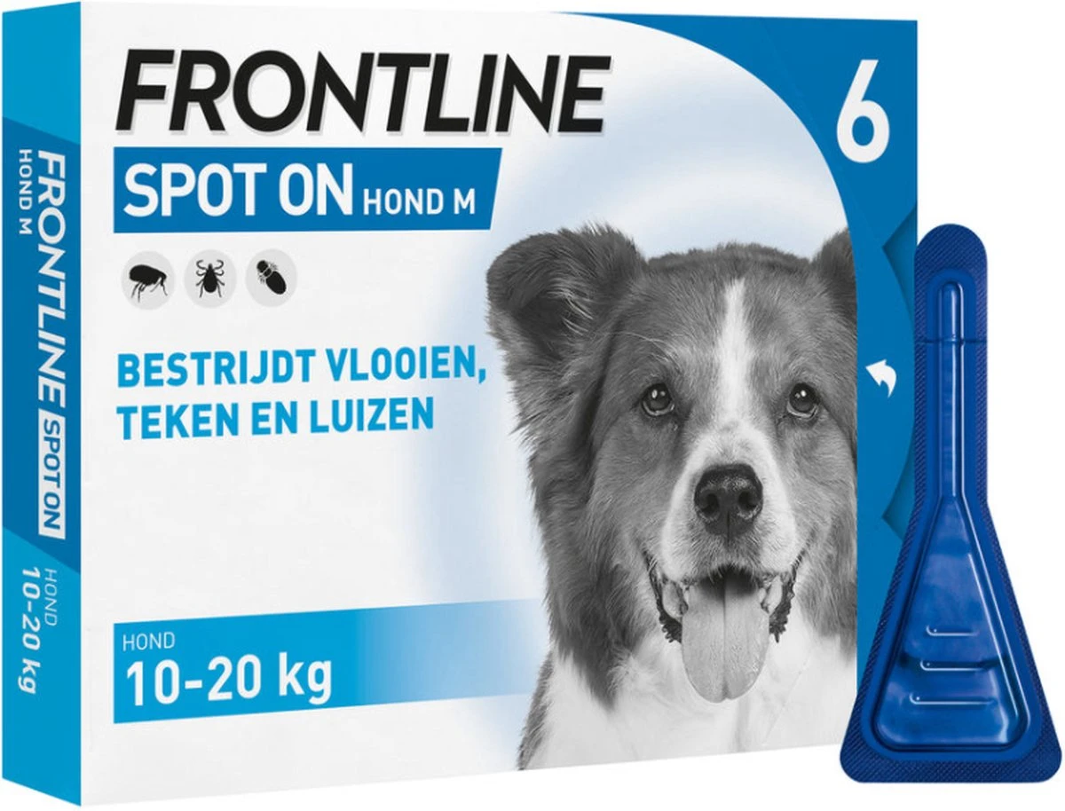 Frontline Spot-On M Anti Vlooienmiddel - Hond - 10 Tot 20 Kg - 6 Pipetten 7 Frontline Spot-On M Anti Vlooienmiddel - Hond - 10 Tot 20 Kg - 6 Pipetten - Image 5