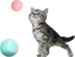 Merkloos EYSS Slimme Bal / Huisdier Speelgoedbal / Kattenspeeltje / Zelfrollende Kattenbal / Smart Rollende Bal / Oplaadbare Speeltje Voor Poesjes /Katten -Huisdierbenodigdheden Korting 1200x915 9