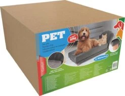 Maxxpro Katten- En Hondenbank - Grijs - Verhoogd Met Houten Poten - Fluweel Materiaal - 90 X 44 X 34 Cm - Huisdieren Tot 80 KG -Huisdierbenodigdheden Korting 1200x921 4