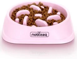 Nobleza H8P - Anti Schrok Voerbak - 20x20x4.5cm - Roze