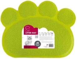 M-pets Krabmat Katten Paw 60 X 45 Cm Karton Groen