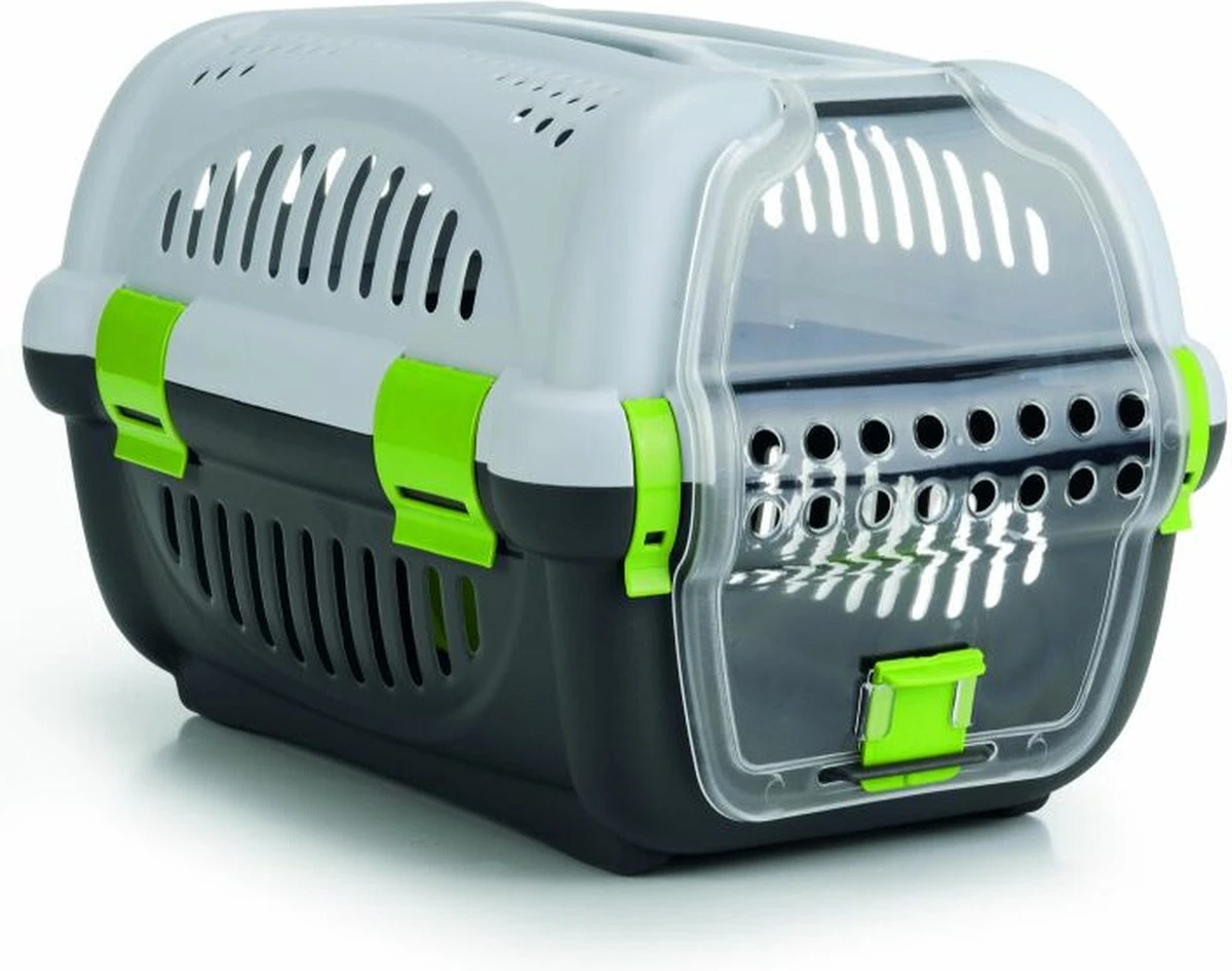 Beeztees Rhino - Reismand - Grijs/Groen - 51x34,5x33 Cm 3 Beeztees Rhino - Reismand - Grijs/Groen - 51x34,5x33 Cm