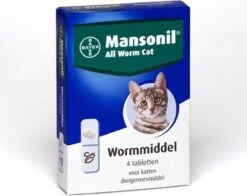 Mansonil All Worm Cat Ontworming - Kat - 4 Tabletten -Huisdierbenodigdheden Korting 1200x950 4