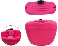 Merkloos 3 Stuks - Siliconen Magnetische Honden Beloningstasje - Dieren Traktatie Pouch - Voor Huisdier Training - Opbergtas - Zelfsluitend - Trainingzakje - Vaatwasser Veilig - Met Riem Clip - Blauw / Groen / Roze -Huisdierbenodigdheden Korting 1200x952 7