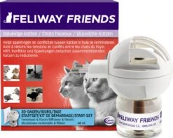 Feliway Friends - Startset - 1 Verdamper Met 1 Vulling - 48 Ml - Anti-conflict Voor Katten -Huisdierbenodigdheden Korting 1200x955 6