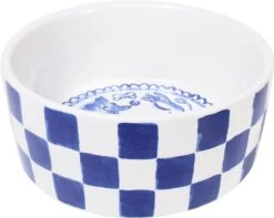 Blond Amsterdam, Delfts Blond: Voerbak Geruit Hond 15,5cm