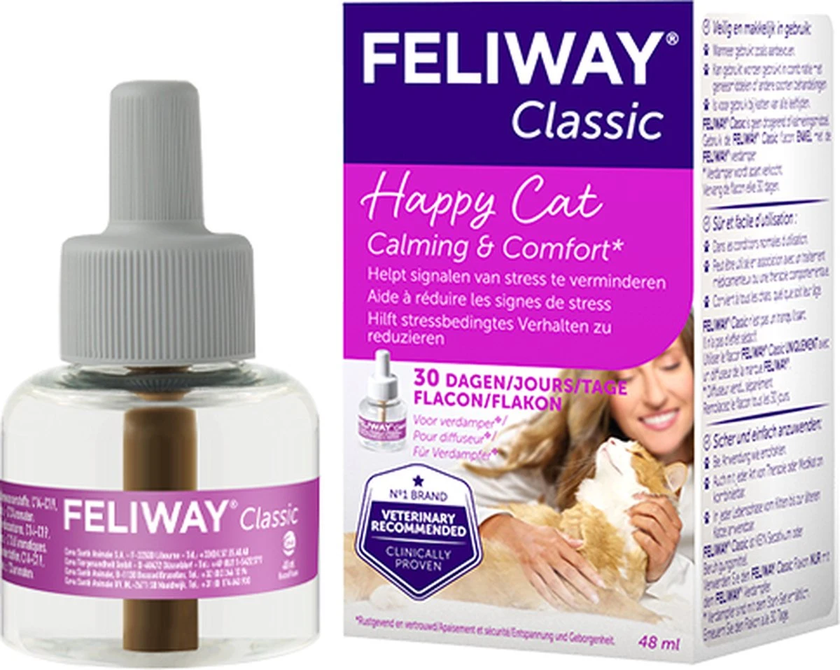 Feliway Classic - Navulling - 3 X 48 Ml - Anti-stress Kat 10 Feliway Classic - Navulling - 3 X 48 Ml - Anti-stress Kat - Image 8
