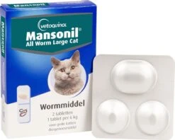 Mansonil All Worm Large Cat Ontworming - Grote Kat - 2 Tabletten -Huisdierbenodigdheden Korting 1200x960 13