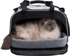 TRIXIE Huisdierenwoon- En Transporttas Valery Zwart En Grijs -Huisdierbenodigdheden Korting 1200x962 3