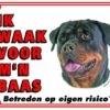 Rottweiler Waakbord - Ik Waak Voor Mijn Baas -Huisdierbenodigdheden Korting 1200x964