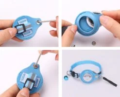 CuraCanin - AirTag Kat - Kattenhalsband - AirTag Apple Houder - Roze - Reflecterend - Verstelbaar - GPS Tracker - Kattenriem -Huisdierbenodigdheden Korting 1200x966 3