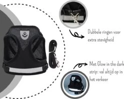 Merkloos Kittentuigje - Kattentuigje Reflecterend - Kattenharnas - Kattentuig Met Looplijn - Zwart - Maat XS 13 Merkloos Kittentuigje - Kattentuigje Reflecterend - Kattenharnas - Kattentuig Met Looplijn - Zwart - Maat XS -Huisdierbenodigdheden Korting 1200x967 6