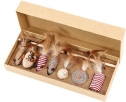 Kattenspeelgoed - Set Met 7 Kattenspeeltjes - Complete Set - Kattenhengel - Speelmuis 12 Kattenspeelgoed - Set Met 7 Kattenspeeltjes - Complete Set - Kattenhengel - Speelmuis -Huisdierbenodigdheden Korting 1200x974 3