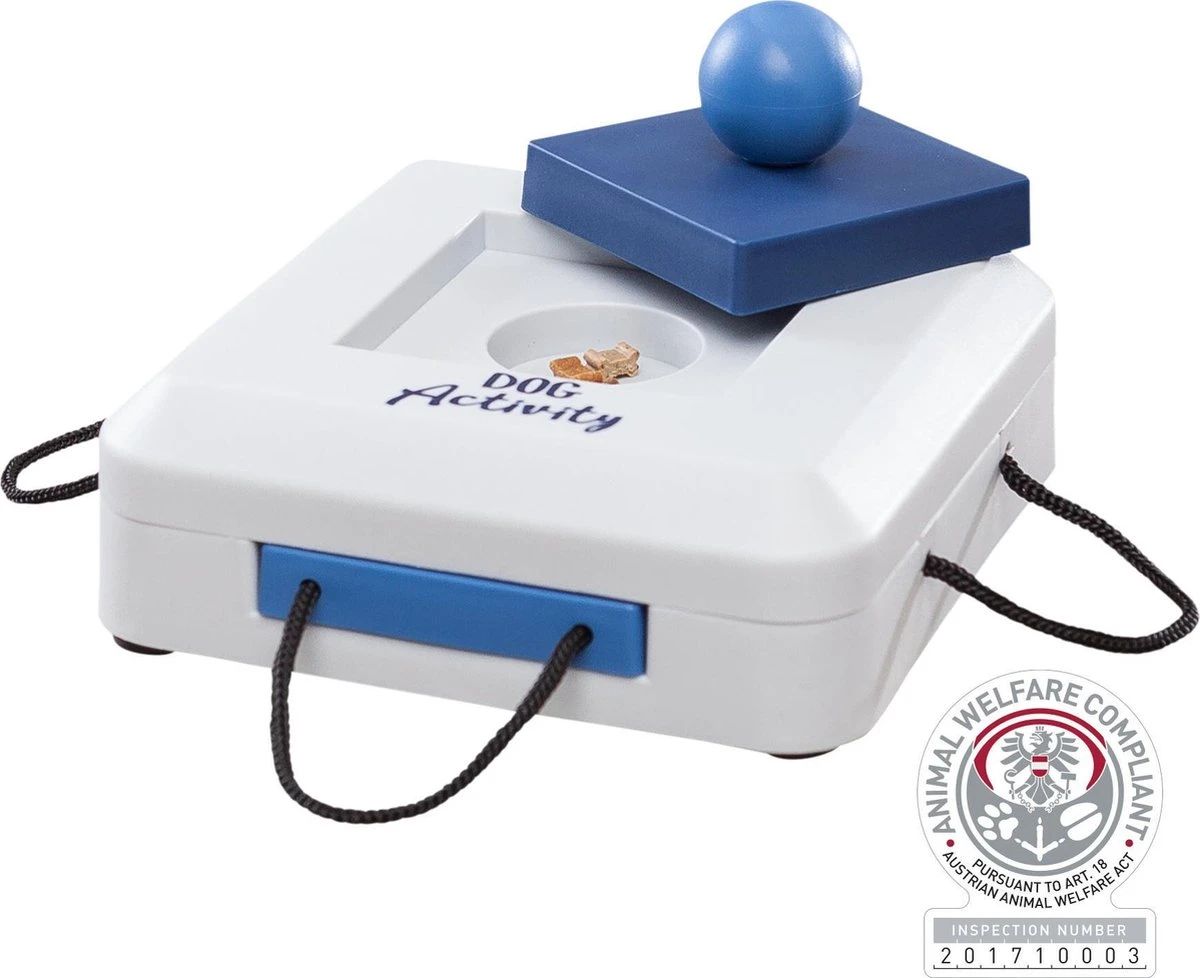 Trixie Dogtoy Dog Activity Strategy Game Gamble Box - Piepend Speelgoed - 15cm X 15cm X 9cm - Zwart/rood/oranje 11 Trixie Dogtoy Dog Activity Strategy Game Gamble Box - Piepend Speelgoed - 15cm X 15cm X 9cm - Zwart/rood/oranje - Image 9