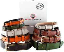Brute Strength - Luxe Leren Halsband Hond - Bruin - L - (46 - 53 Cm) X 3,5cm -Huisdierbenodigdheden Korting 1200x978 5