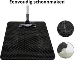 Behave Kattenbakmat - Dubbele Laag - Honingraatdesign - Waterdicht - Katten Grit Opvanger - Schoonloopmat - Kattenbak Mat - Zwart - 45*60 Cm -Huisdierbenodigdheden Korting 1200x978 7