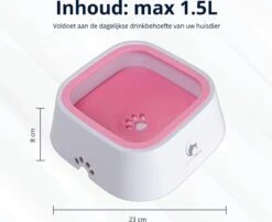 Lovely Pets - Drinkbak Hond - Drinkbak Voor Honden - Waterbak - Anti Knoei - Verminderd Slobberen - Onderweg - Hond - Drinkbak - Huisdier - Water Bowl - Roadrefresher - LARGE - Roze -Huisdierbenodigdheden Korting 1200x979 1