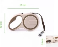 Hondenriem - Leiband Hond - Rollijn - 5 Meter - Beige - Riem Met Oprolsysteem - Hondenriem Flexi - Hondenlijn - Uitlaatriem -Huisdierbenodigdheden Korting 1200x980 1